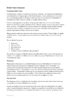 British Values Statement