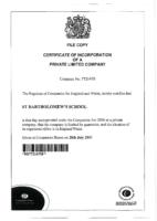 Certificate of Incorporation