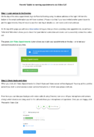 Parents Guide to running appointments via video call