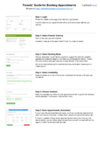 Parents’ guide for booking appointments