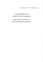 St Bartholomew’s School 2024 Final signed accounts