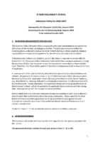 Admission Policy 2026-2027