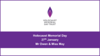 Year 11 and 12 Holocaust Memorial Day Assembly.
