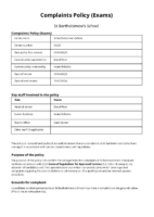 Complaints Policy (Exams)