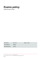 Exams Policy