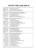 Activity Time Clubs – Summer Term 2025