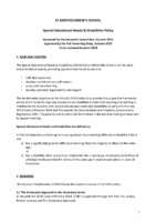 Special Educational Needs Policy