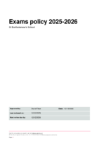 Exams Policy